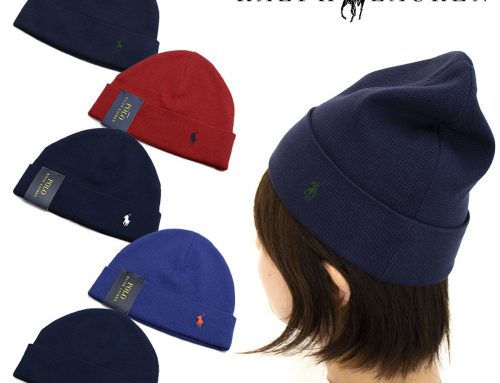 【2018-2019AW 新作入荷!!】POLO RALPH LAUREN ポロ ラルフローレン ワッフル地 ニット帽 ワッチ ビーニー 帽子 6F0468  ユニセックス ポニー 刺しゅう オールシーズン