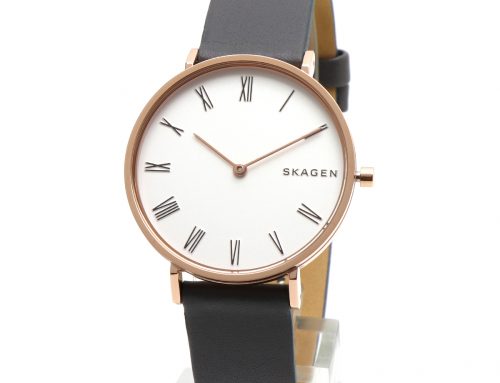 SKAGEN スカーゲン 腕時計 SKW2674 シンプル アナログ グレー  ホワイト ダイヤル  Hald ハルド 革ベルト レザーベルト ローズゴールド